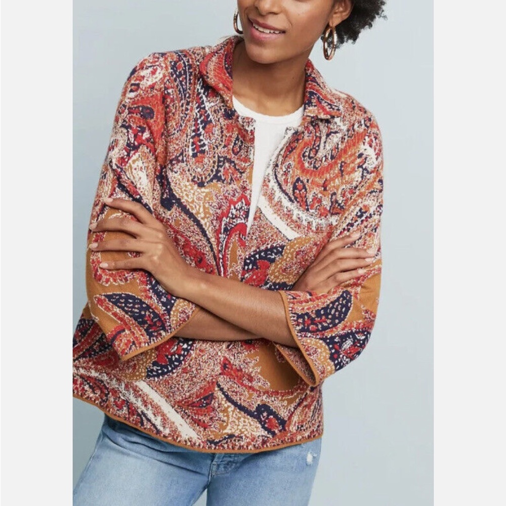 Anthropologie Paisley Print Women's Jacket